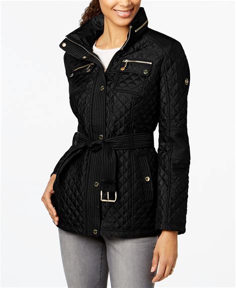 black michael kors coat|michael kors coats women outlet.